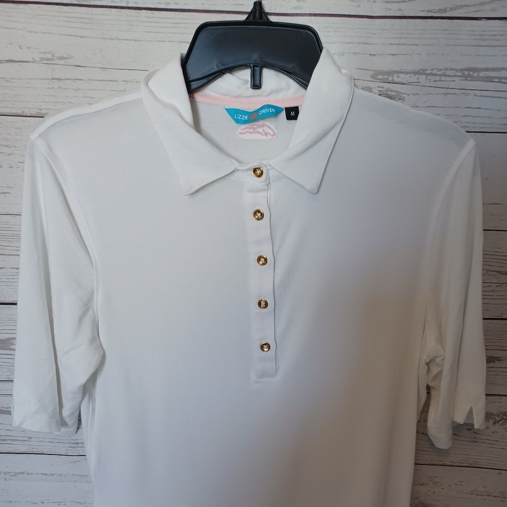LIZZIE DRIVER WOMEN'S SZ MEDIUM OR LARGE GOLF TOP